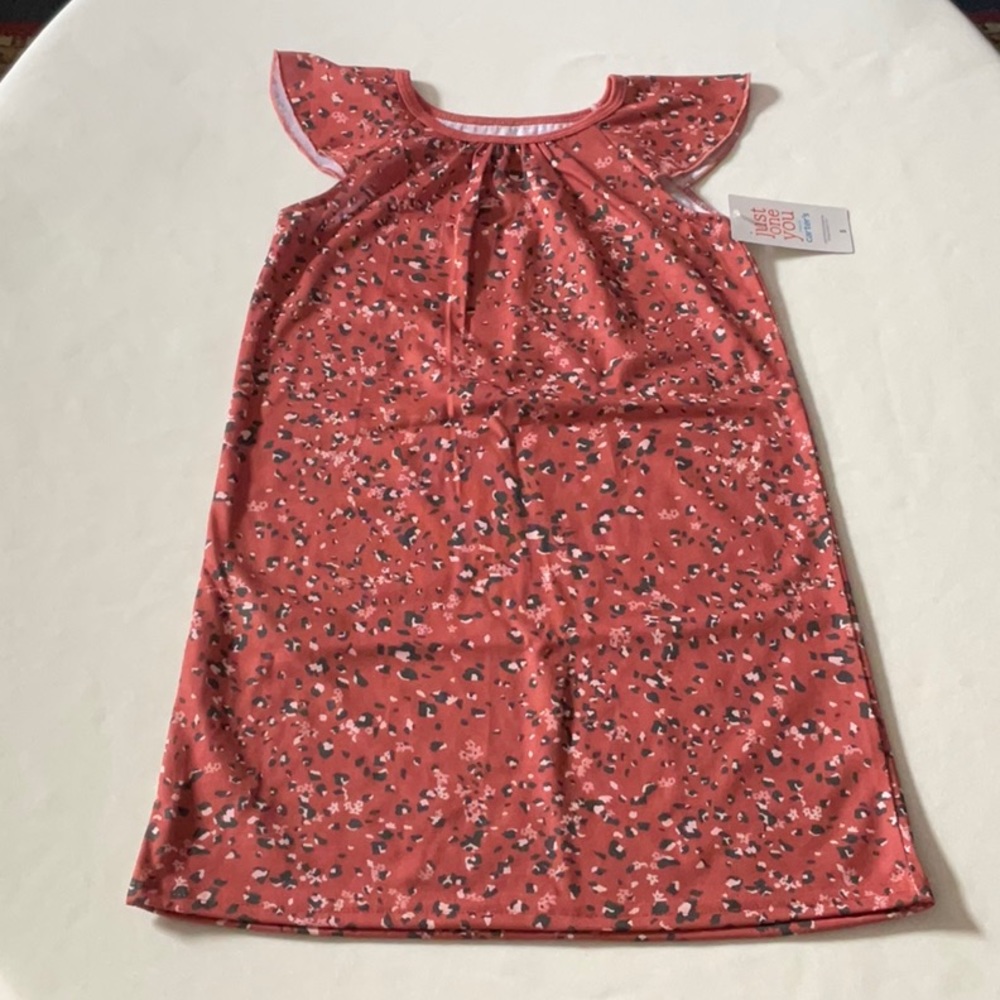 Carters Justice one you Girls pajama Dress Cat animal print size‎ 5